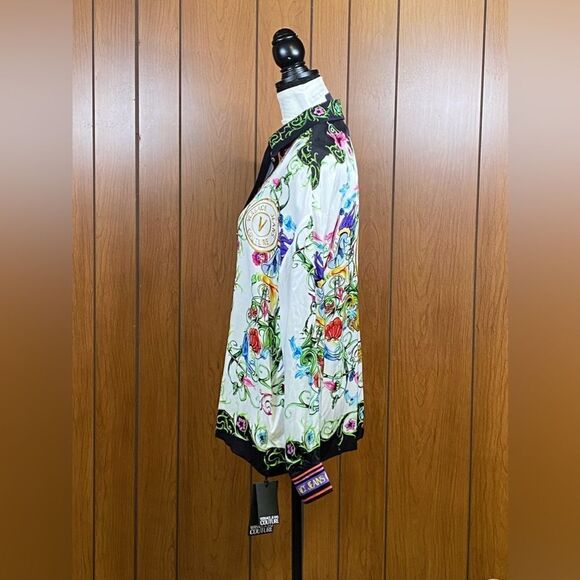 Versace Jeans Couture Logo-Printed Buttoned Shirt size 38/us size 2 - Picture 8 of 16